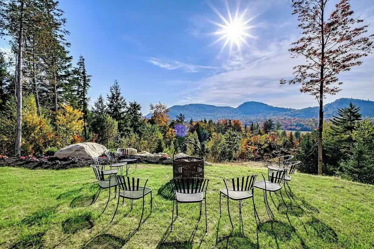 meditation retreat maine - firepit