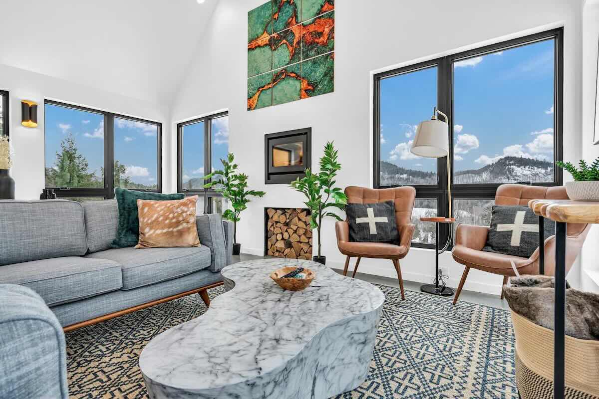 wellness retreat maine - living space windows